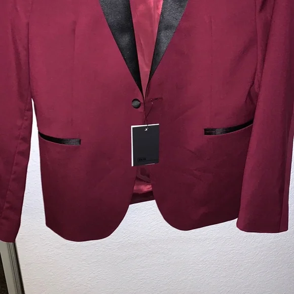 ASOS tuxedo blazer with black knot buttons and details - Picture 4 of 8